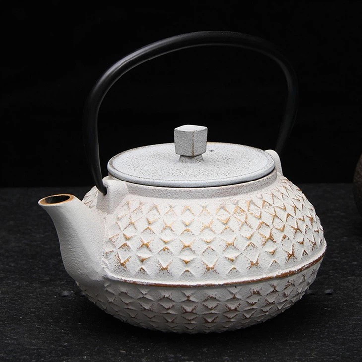 Colored Cast Iron Teapot
