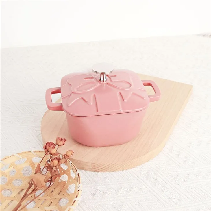 Pink Cast Iron Pot