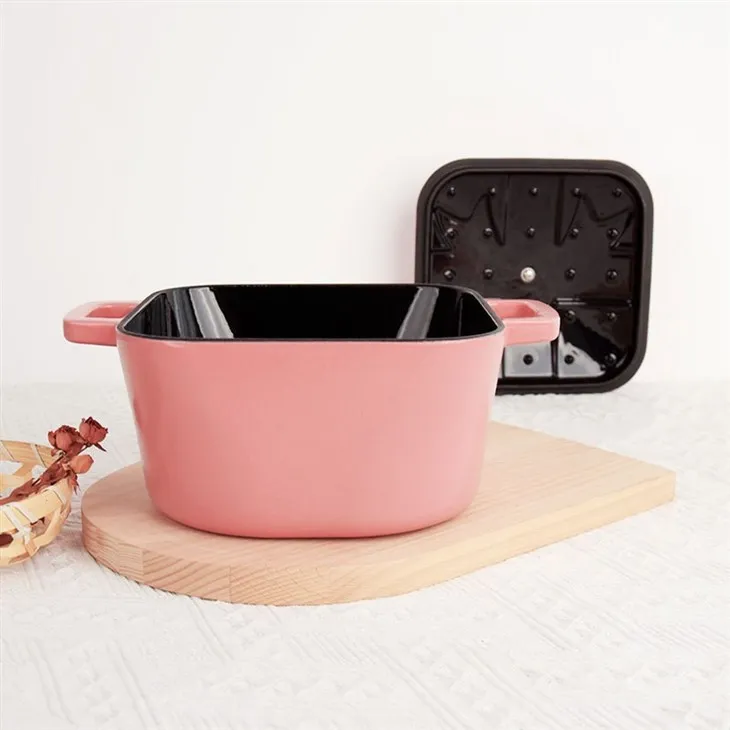 Pink Cast Iron Pot